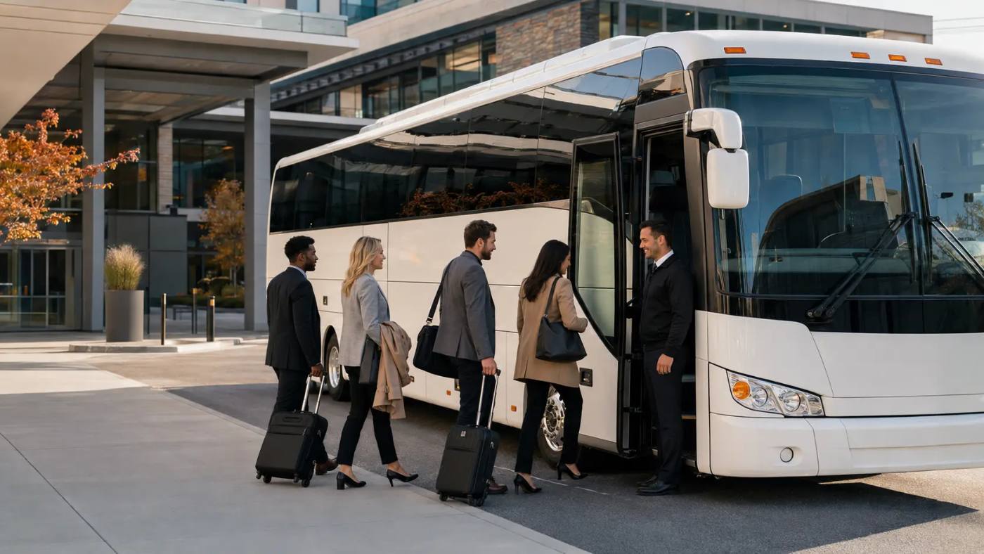 Corporate travel photo — Koladera Charter Bus