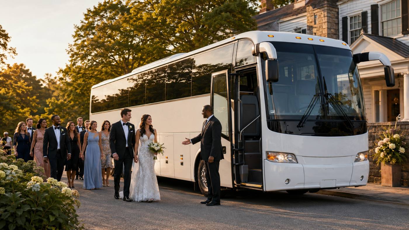 Wedding photo — Koladera Charter Bus